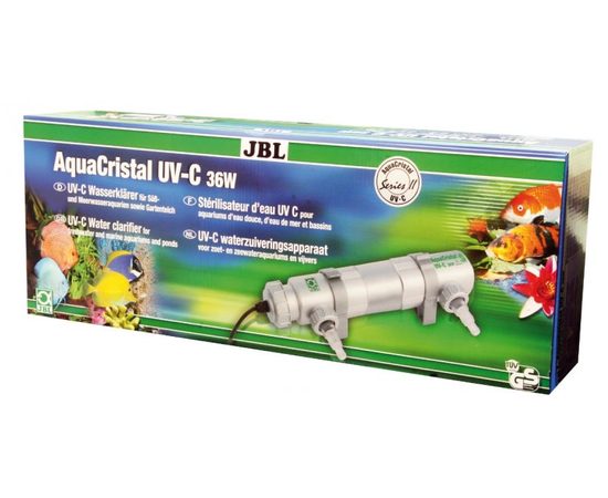 Ультрафиолетовый стерилизатор воды для аквариумов с пресной и морской водой и прудов JBL  JBL AquaCristal UV-C SERIES II 36 Вт
