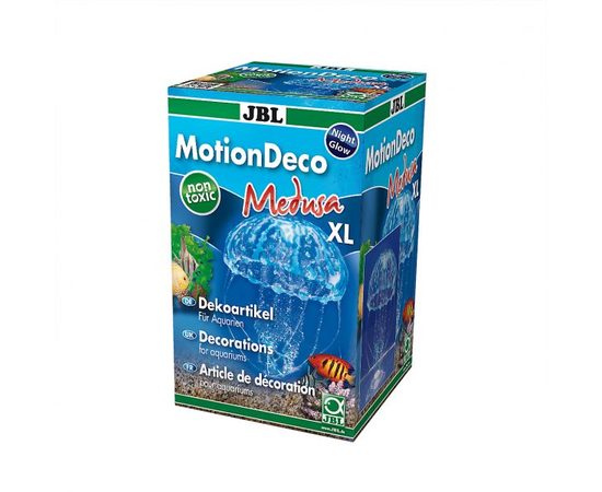 Движущаяся в потоке воды декорация для аквариума Медуза голубая XL JBL MotionDeco Medusa XL (Синяя)