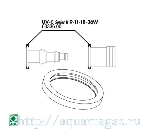 Прокладка кварцевого кожуха для UV-C стерилизаторов JBL O-ring for 9-36W connection