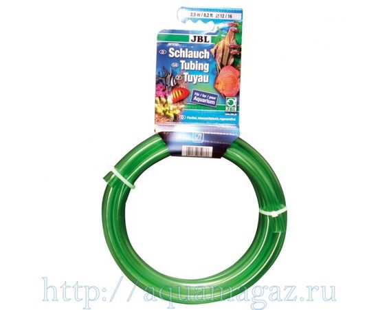 Шланг зеленый JBL Aquarium tubing green, 4/6 мм, 2,5 м
