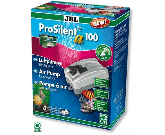 Сверхтихий компрессор 100 л/ч для аквариумов 40-150 литров JBL ProSilent a100