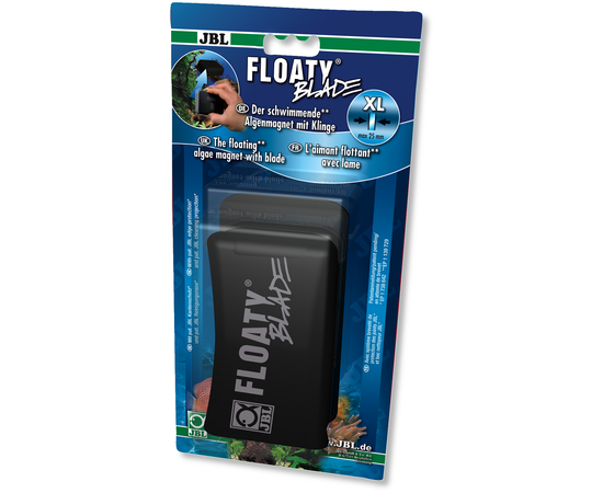 Плавающий магнитный скребок с лезвием для чистки толстых стекол от водорослей JBL Floaty XL Blade