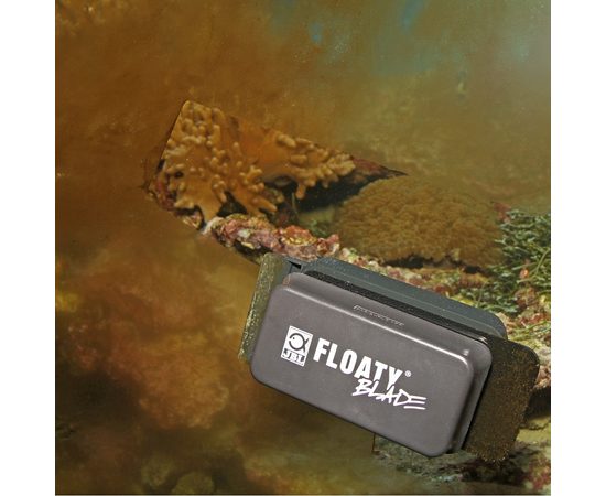 Плавающий магнитный скребок с лезвием для чистки толстых стекол от водорослей JBL Floaty L Blade